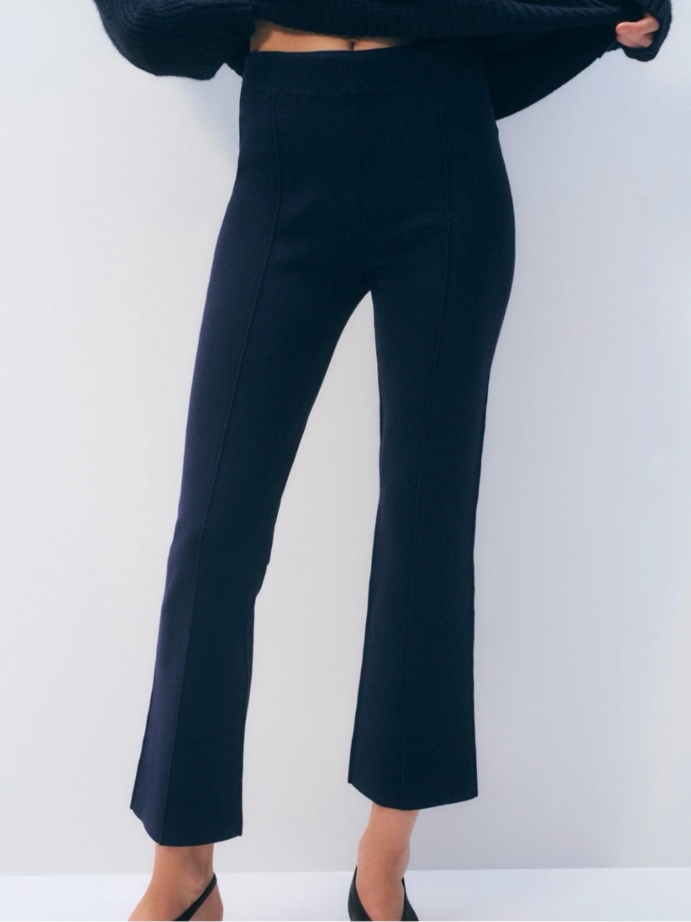 NWT Organic White + Warren Superfine Cotton Kick Flare Pant